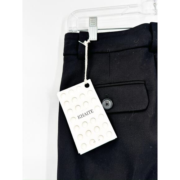 Khaite Terron Straight-Leg Pants in Black Size 2 NEW - Picture 5 of 9